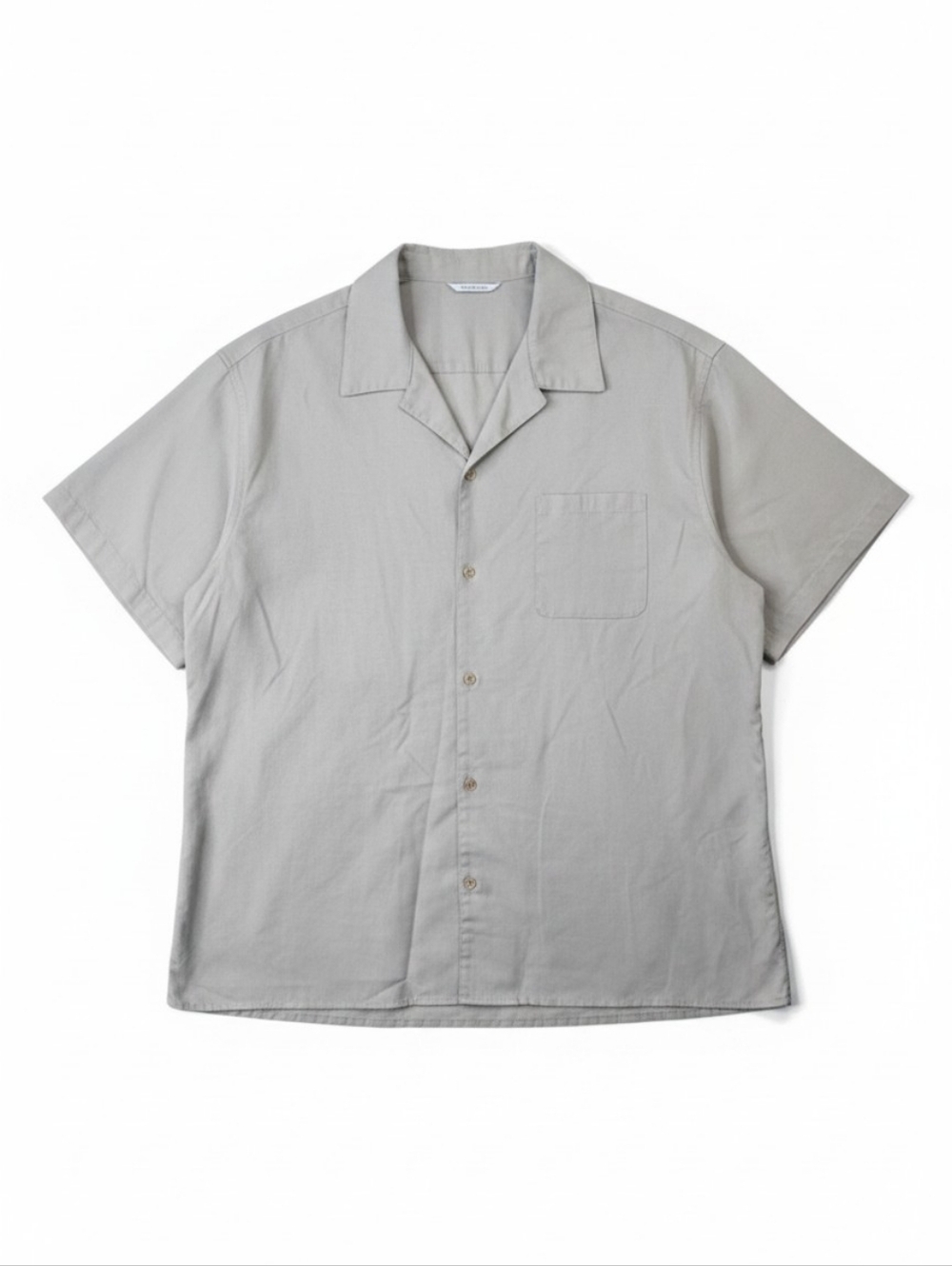 Andy Gray Linen Blend Short Sleeve Button Down Shirt Size XXL